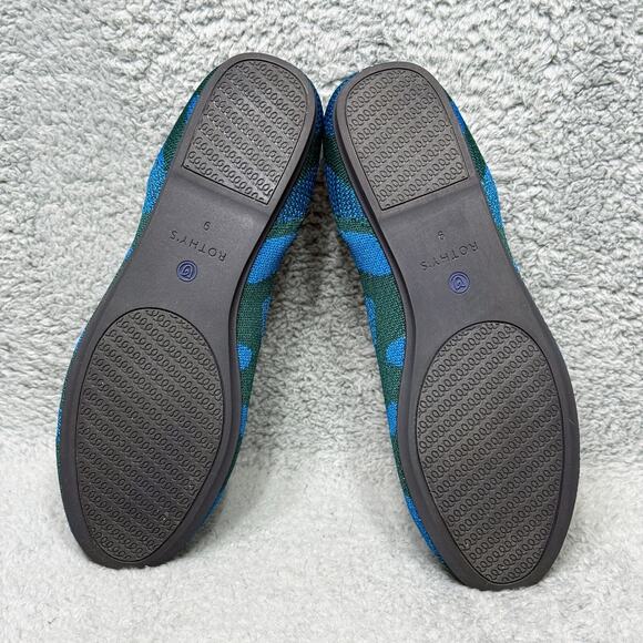 Rothy's The Loafer Womens Size 9 Slip On Flats Shoes Blue Camo Retired - Picture 7 of 10